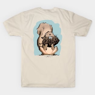 Squirrel with Huge Pinecone (Color) T-Shirt